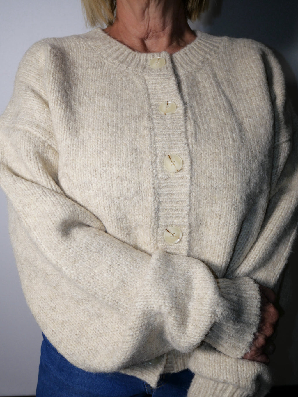 Cream Knit Cardigan