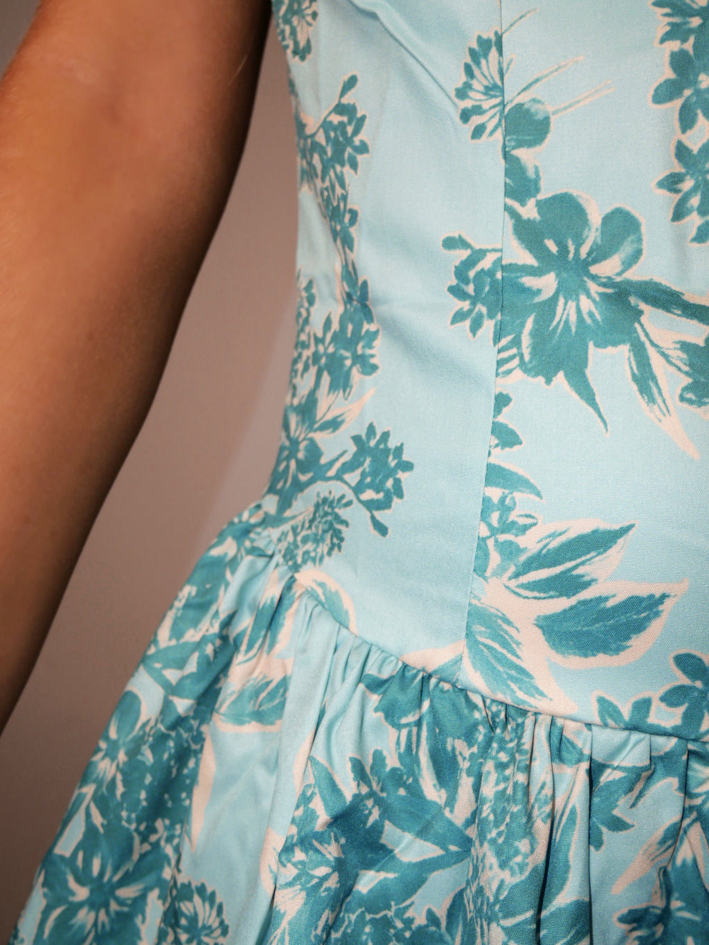 Bluebell Bloom Strapless Maxi Dress