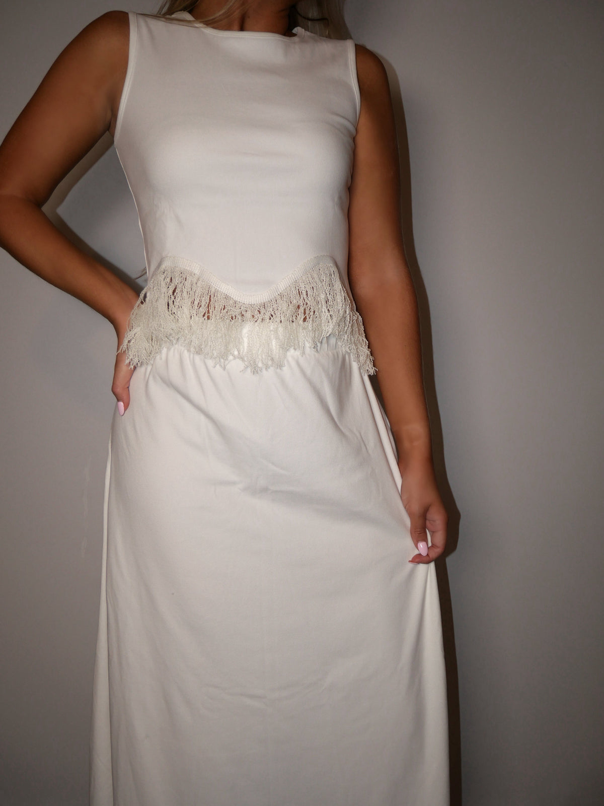 Fringe Maxi Skirt Set